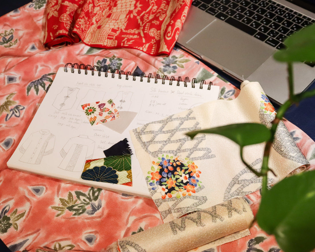 Pre-loved Kimono Meets Deadstock Fabric - Drop 1