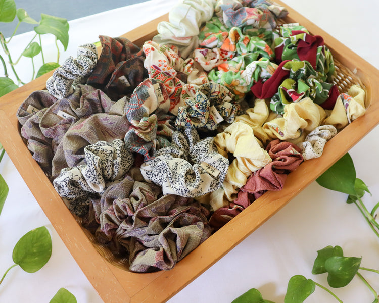 Silk Scrunchies | Reworked Kimono