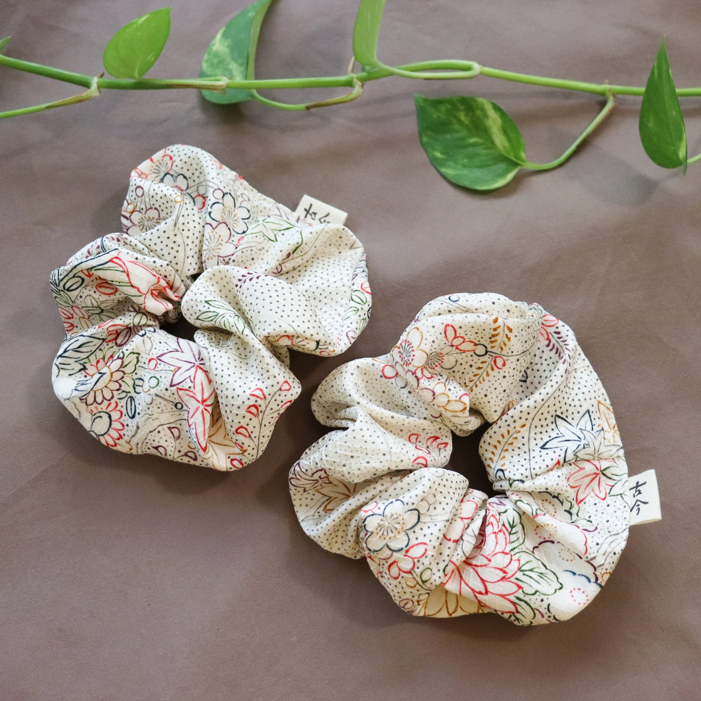 Silk scrunchies made from pre-loved kimono