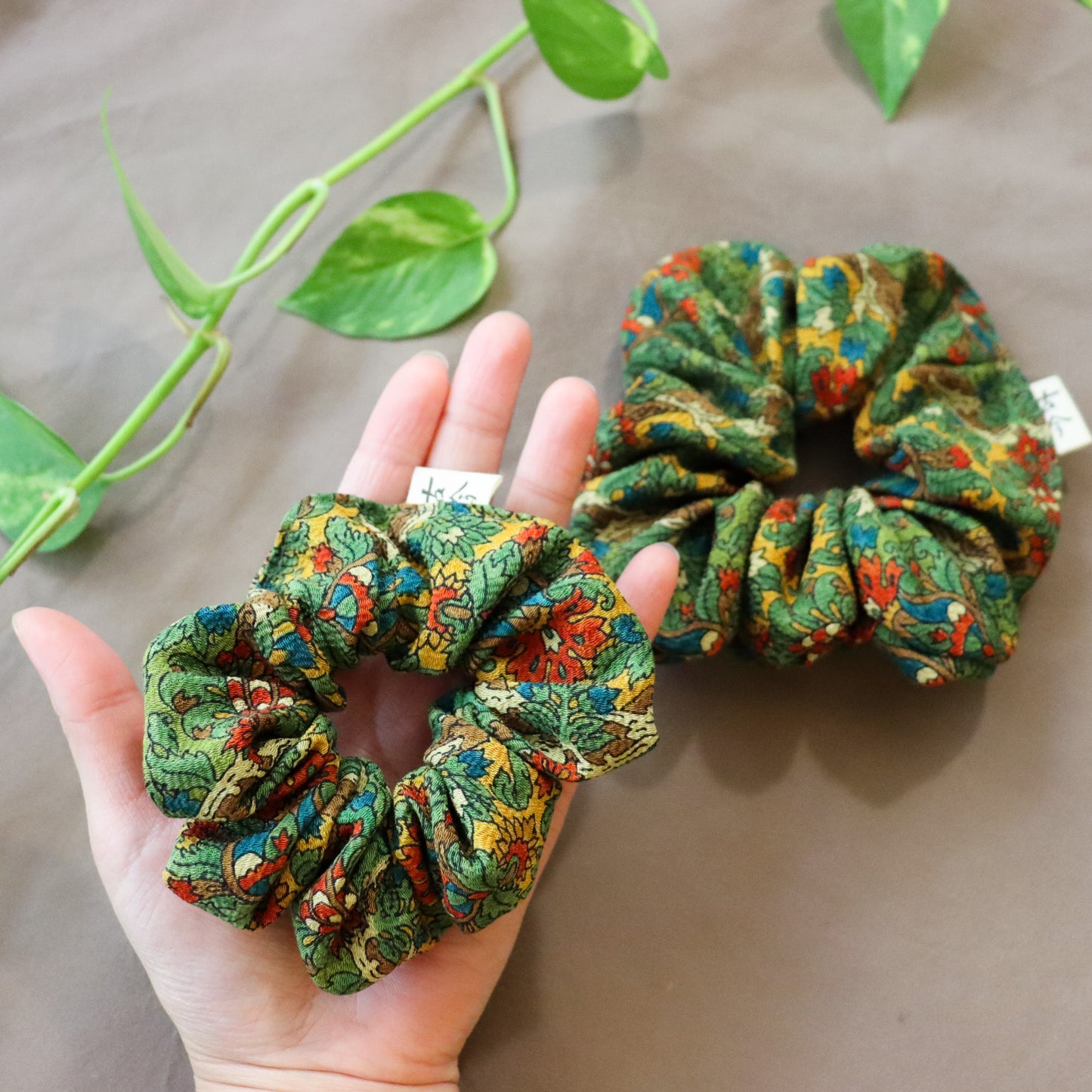 Silk scrunchies made from pre-loved kimono