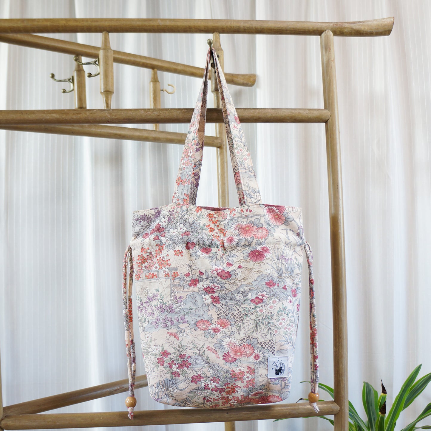 (Additional) Kinchaku Tote Bag -Hanazono-