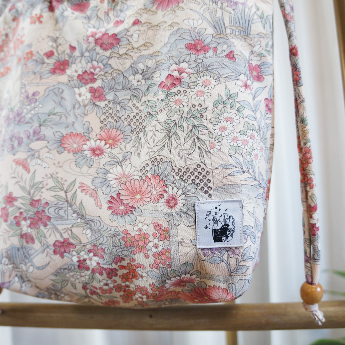 (Additional) Kinchaku Tote Bag -Hanazono-