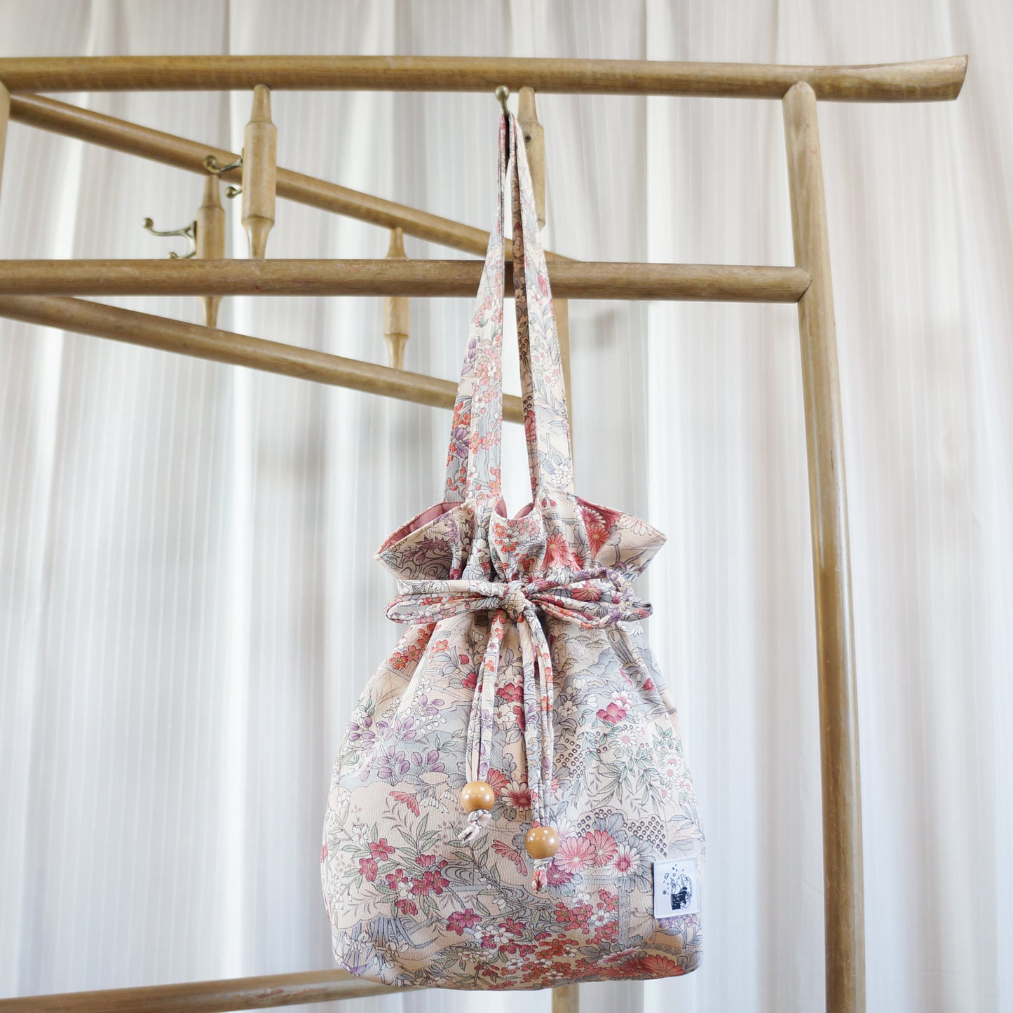 (Additional) Kinchaku Tote Bag -Hanazono-
