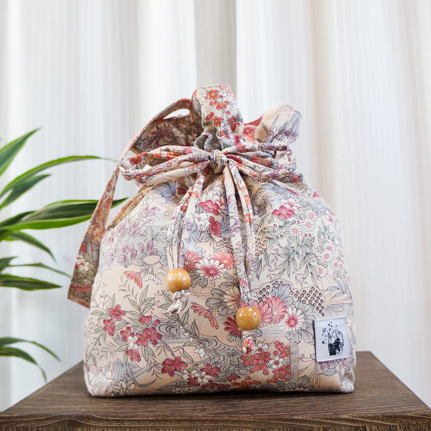 (Additional) Kinchaku Tote Bag -Hanazono-