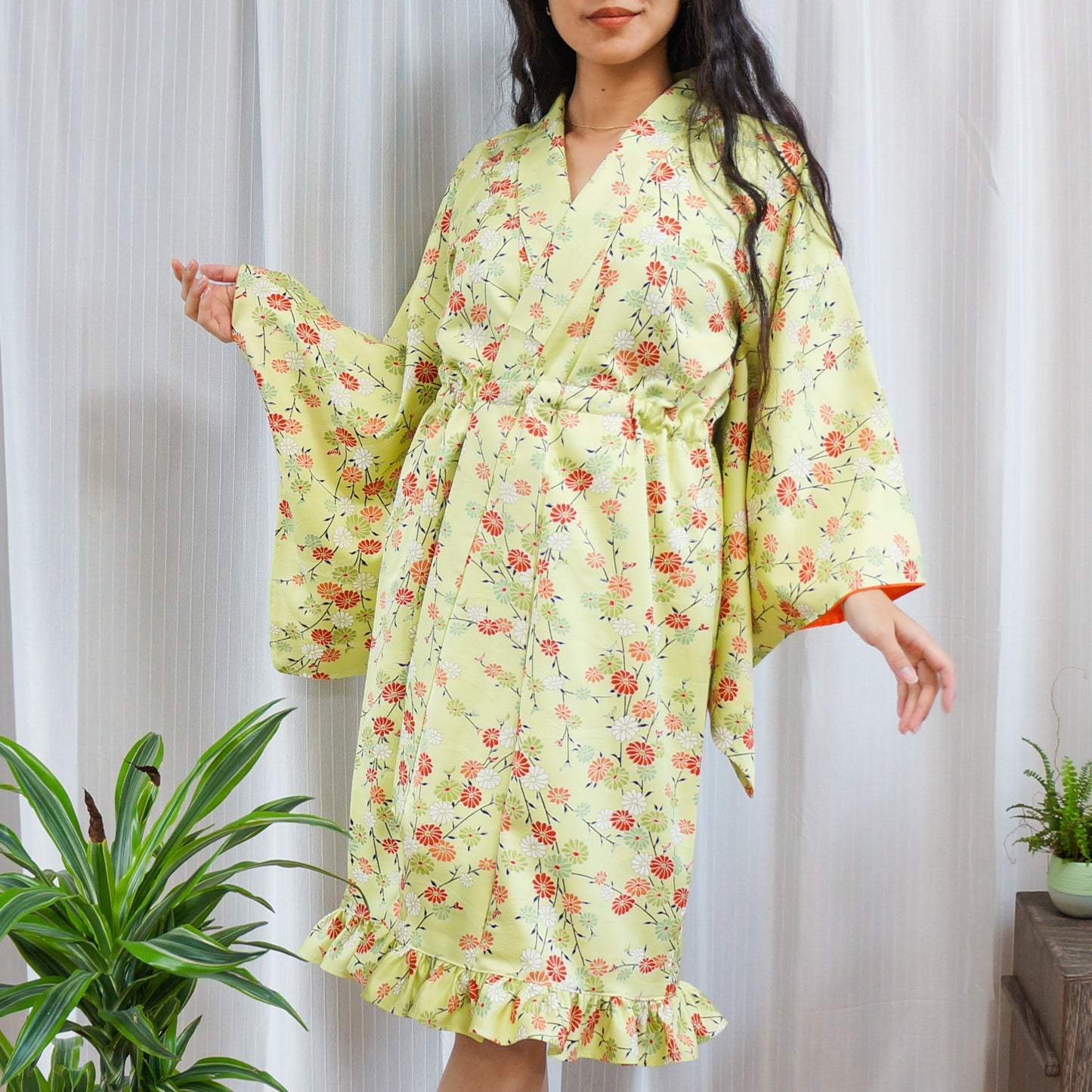 MTO Kimono Dress Mini -Minty-