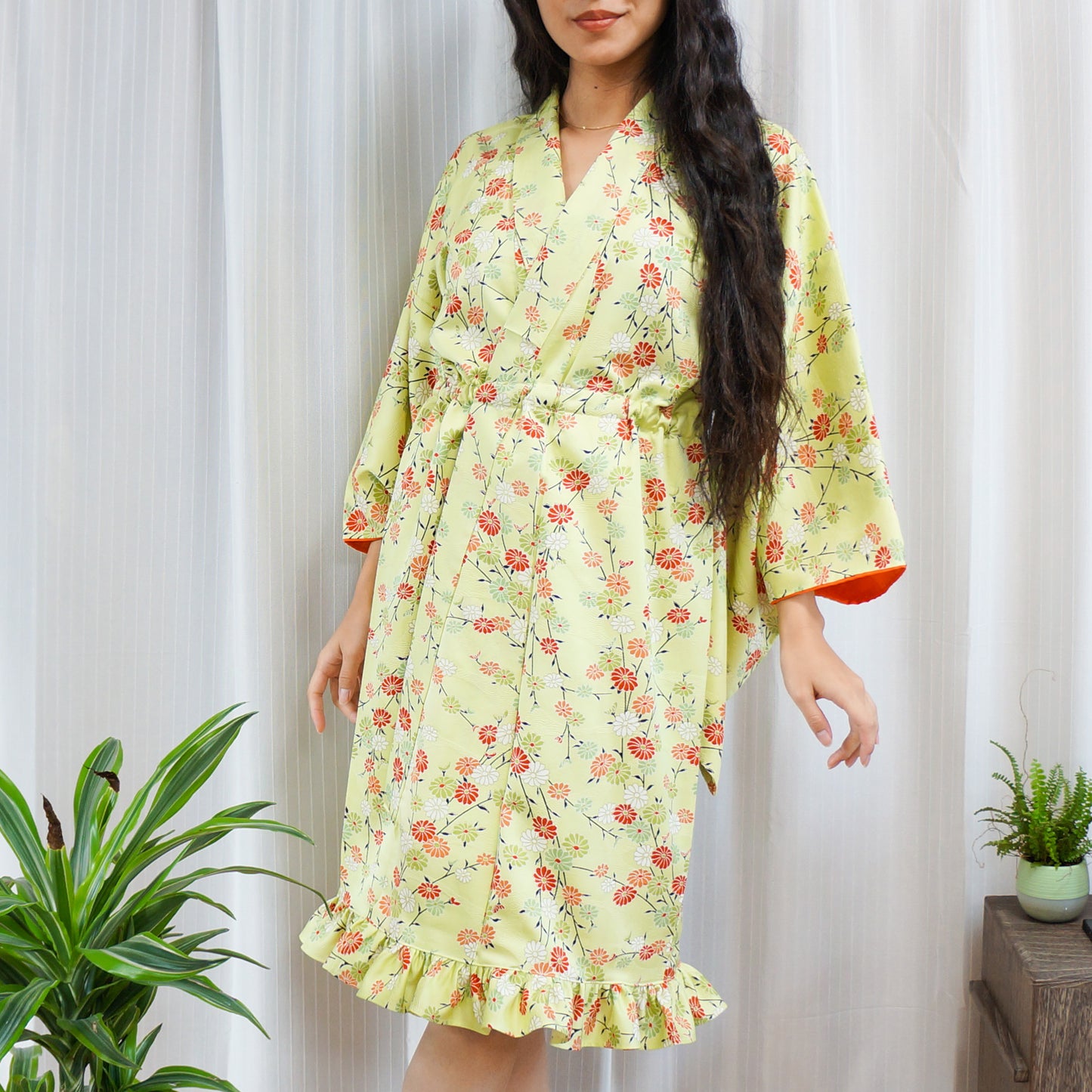 MTO Kimono Dress Mini -Minty-