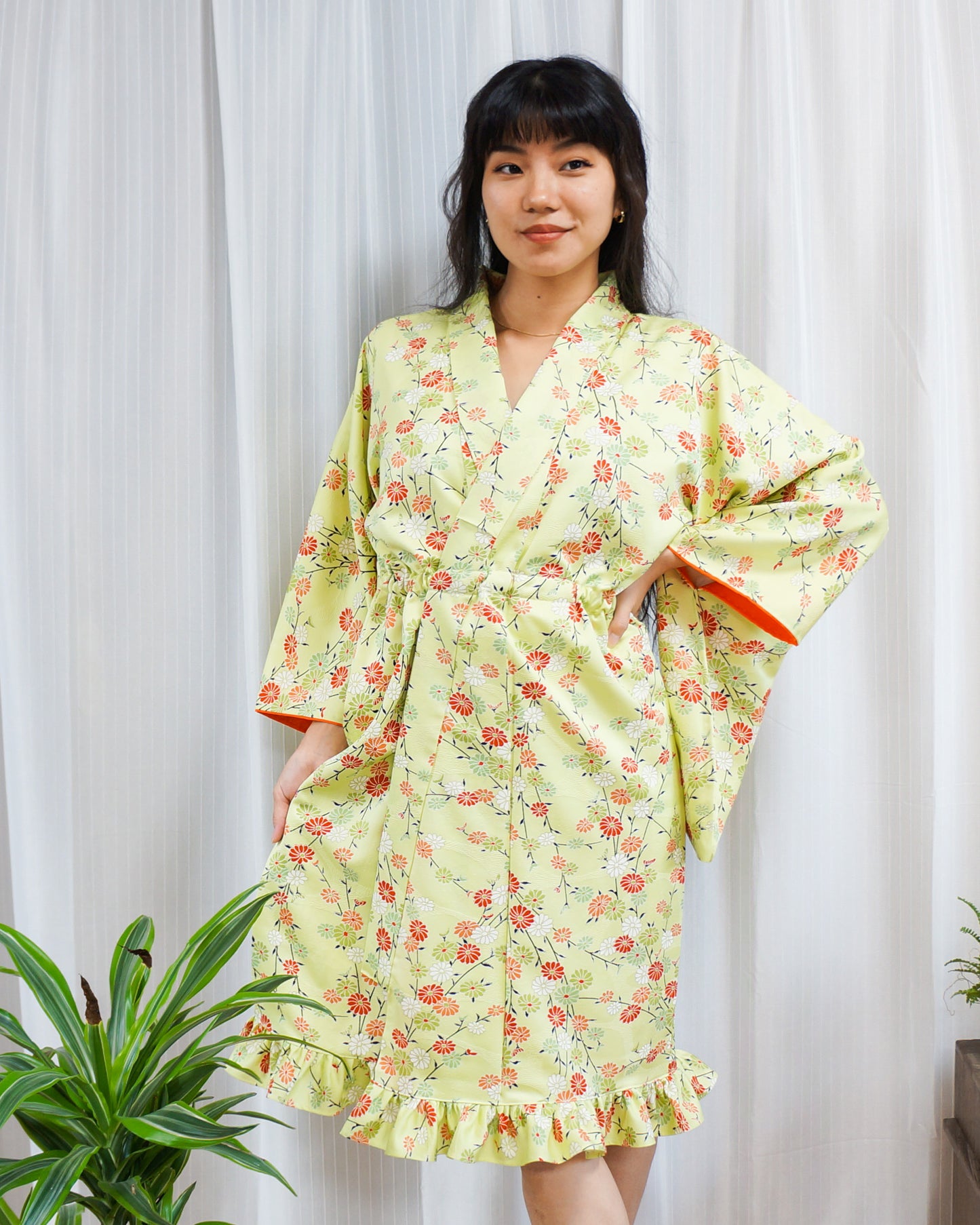 MTO Kimono Dress Mini -Minty-
