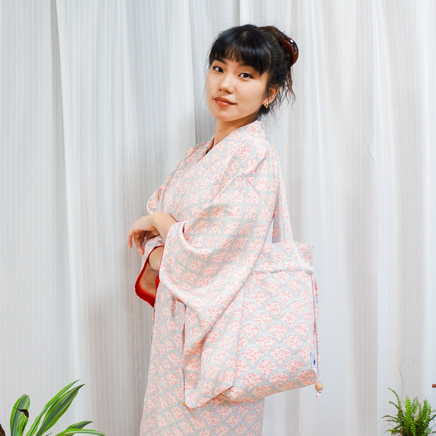 MTO Kimono Dress Mini -Sakura-