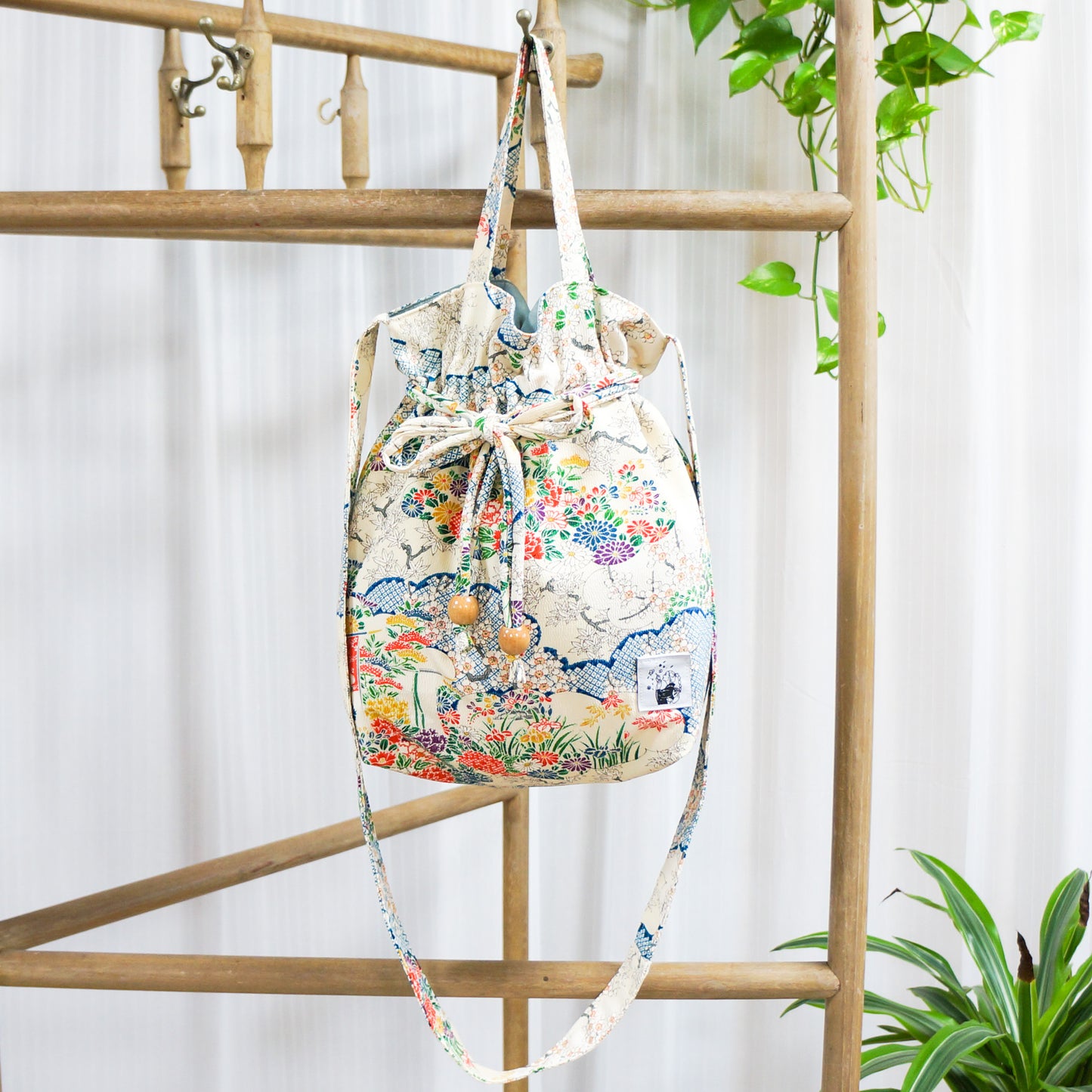 Kinchaku Crossbody Bag -Miyako-