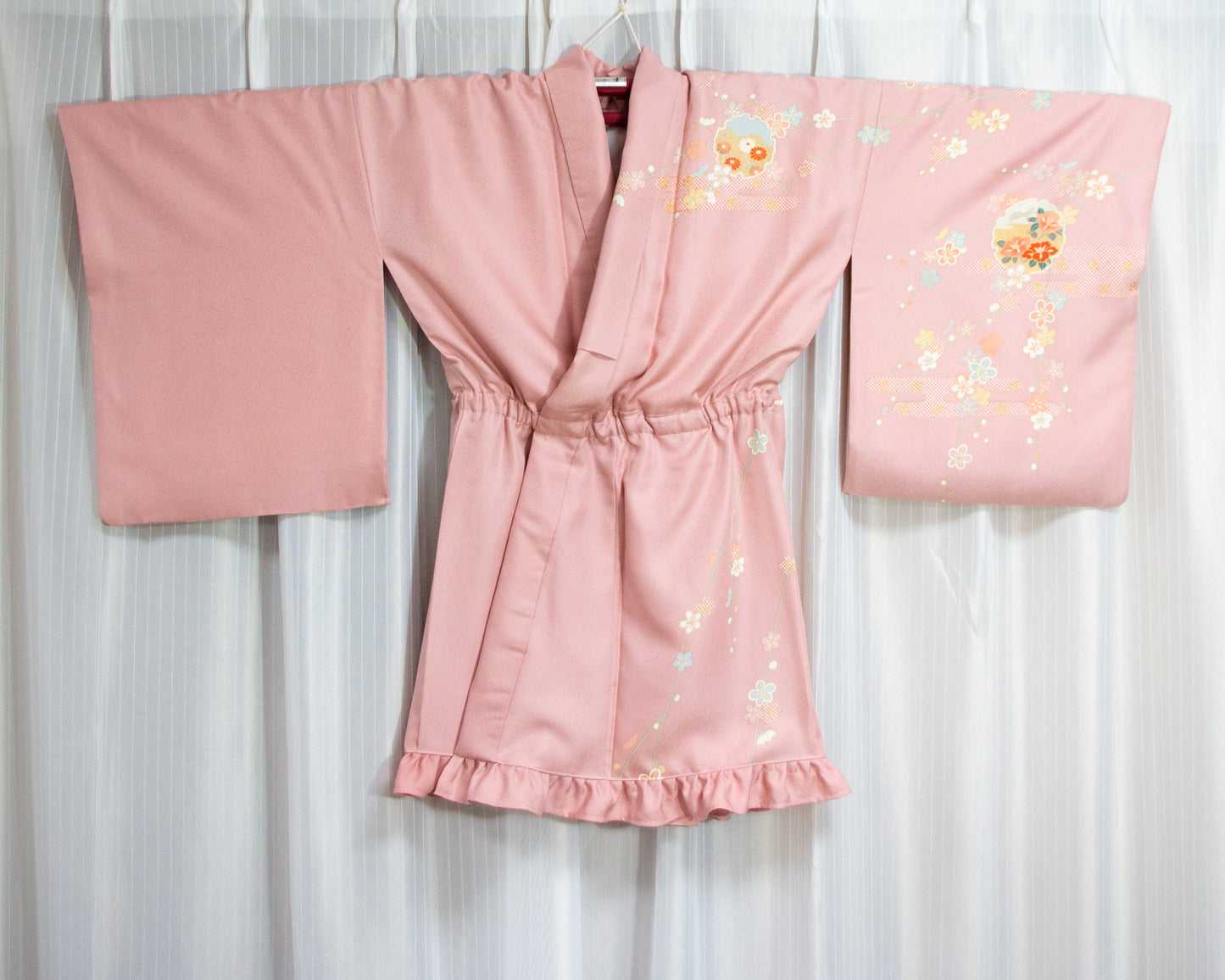 MTO Kimono Dress Mini -Peachy-