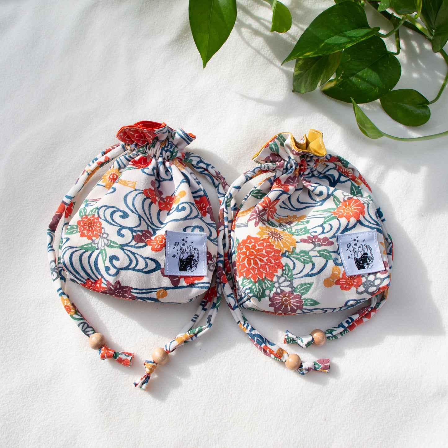 Mini Kinchaku Bag -Kiji-