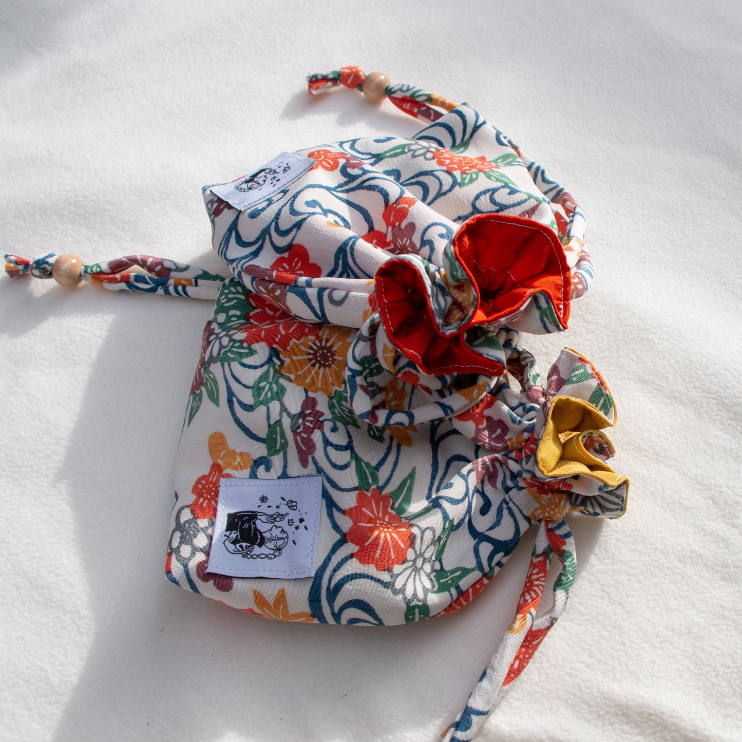 Mini Kinchaku Bag -Kiji-