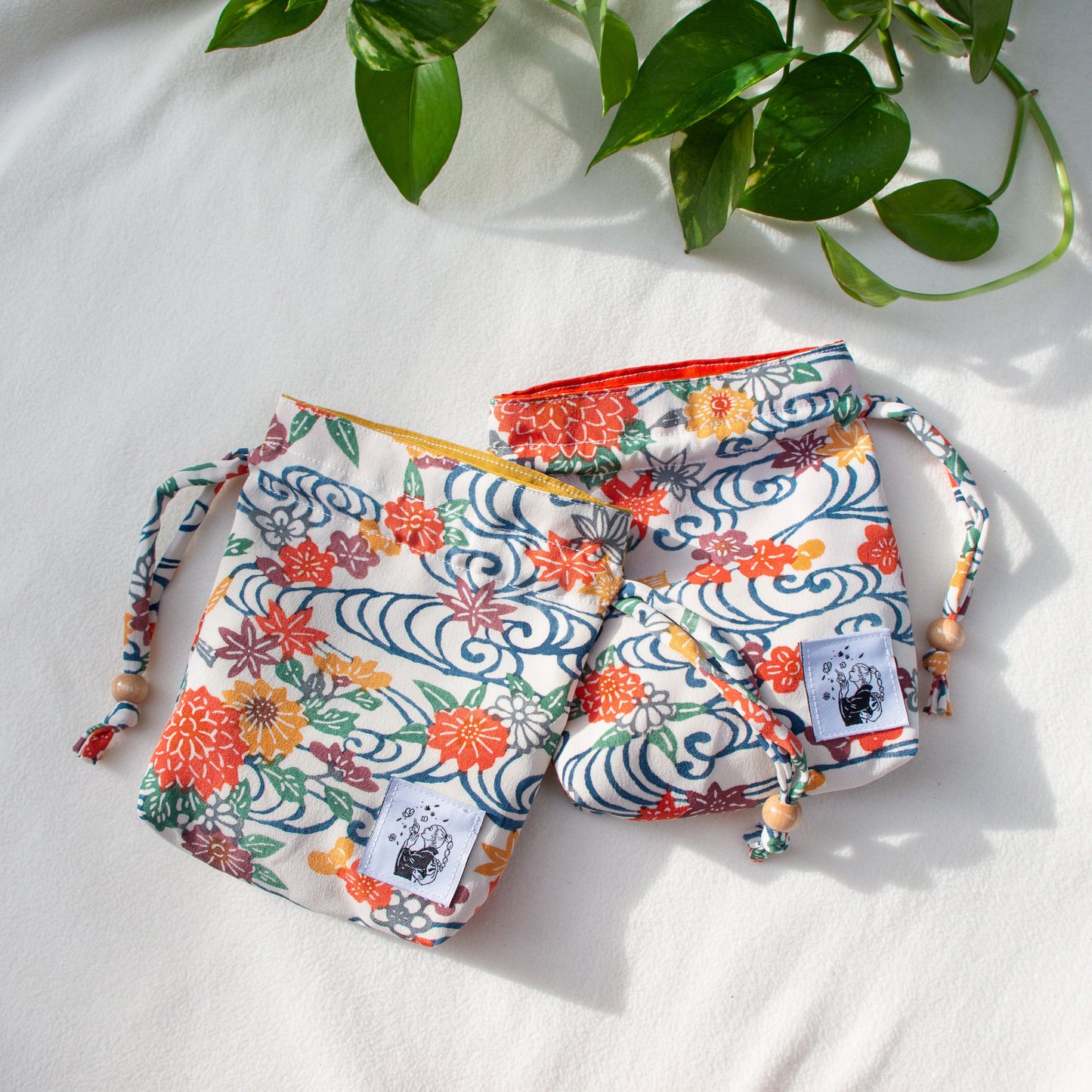 Mini Kinchaku Bag -Kiji-