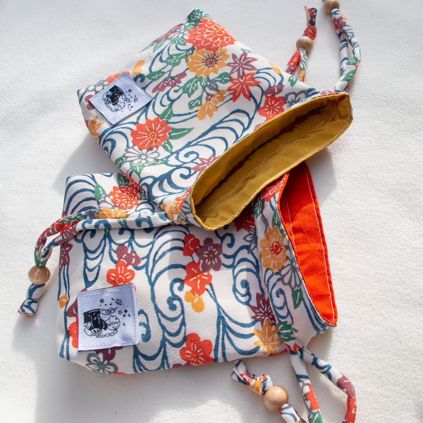 Mini Kinchaku Bag -Kiji-