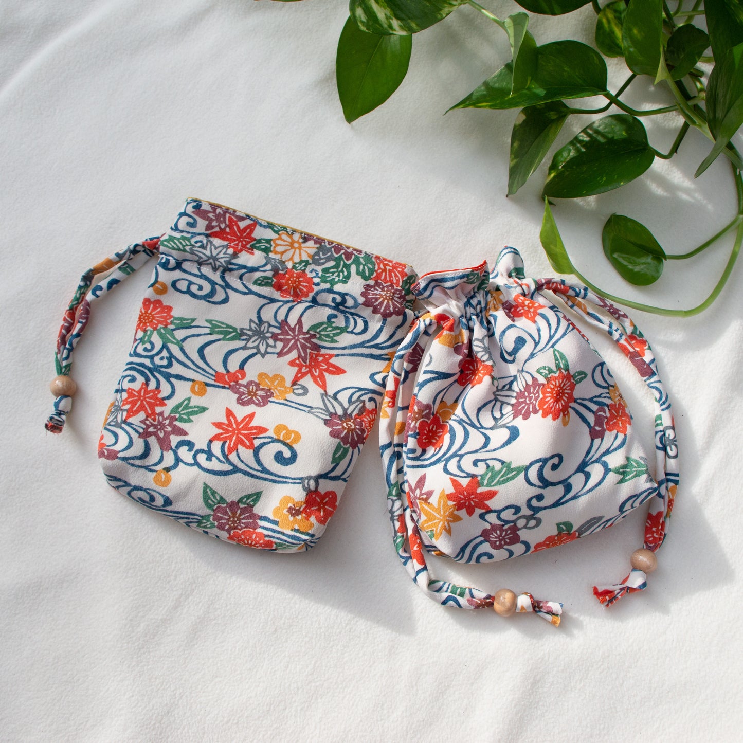 Mini Kinchaku Bag -Kiji-