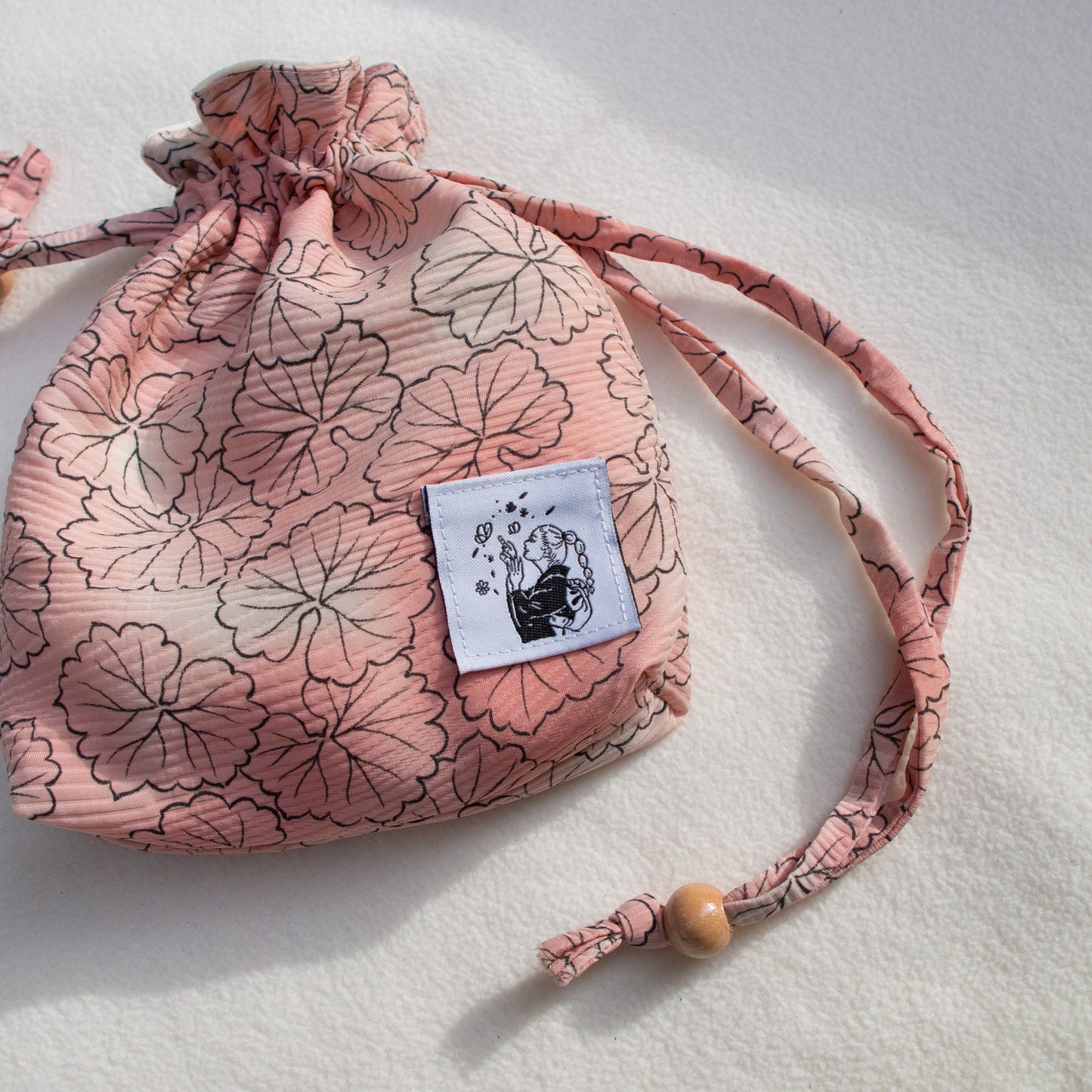 Mini Kinchaku Bag -Suiren-