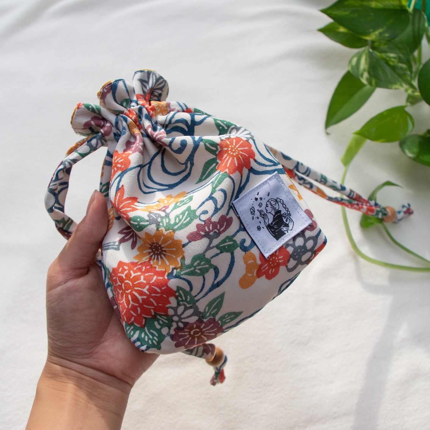 Mini Kinchaku Bag -Kiji-