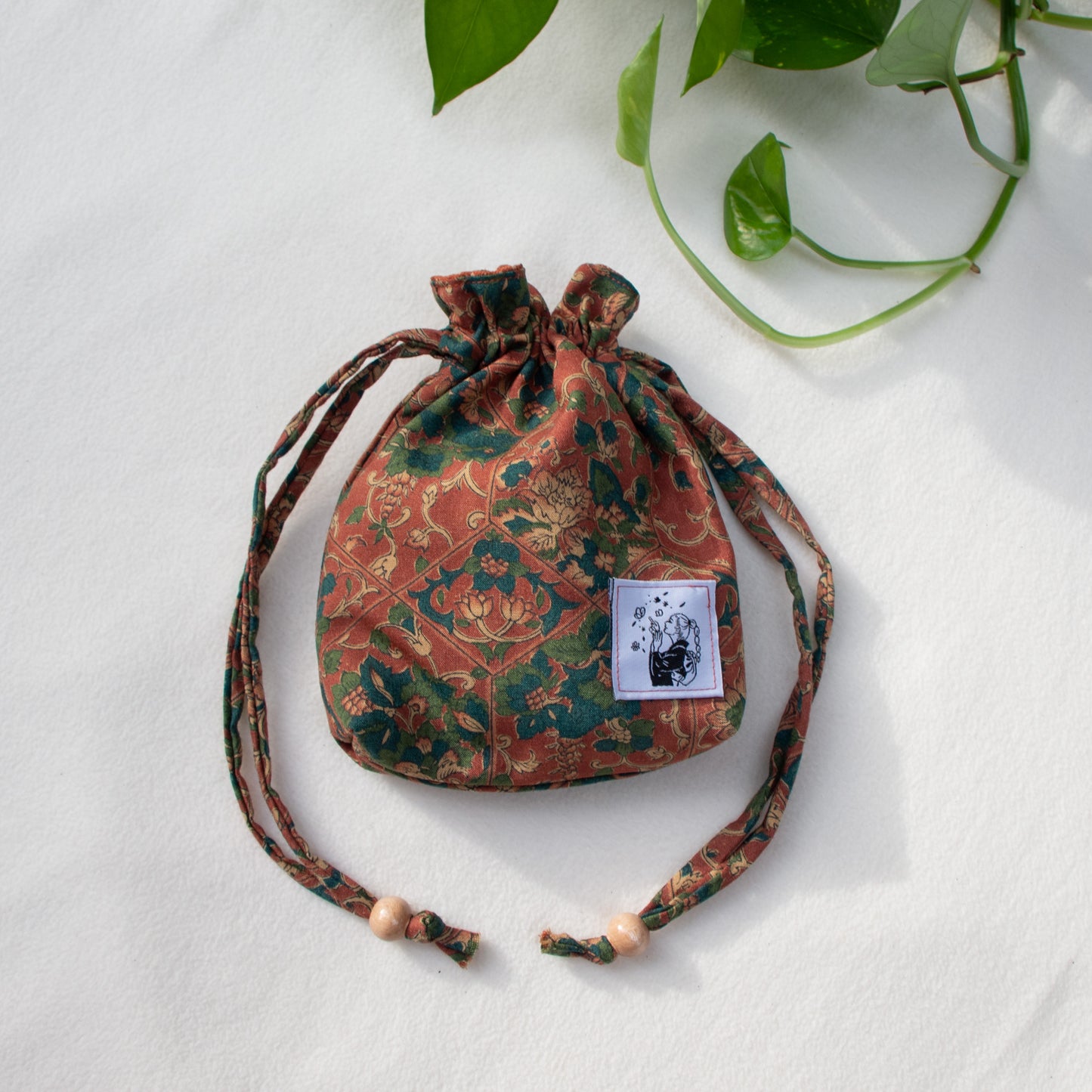 Mini Kinchaku Bag -Hasu-