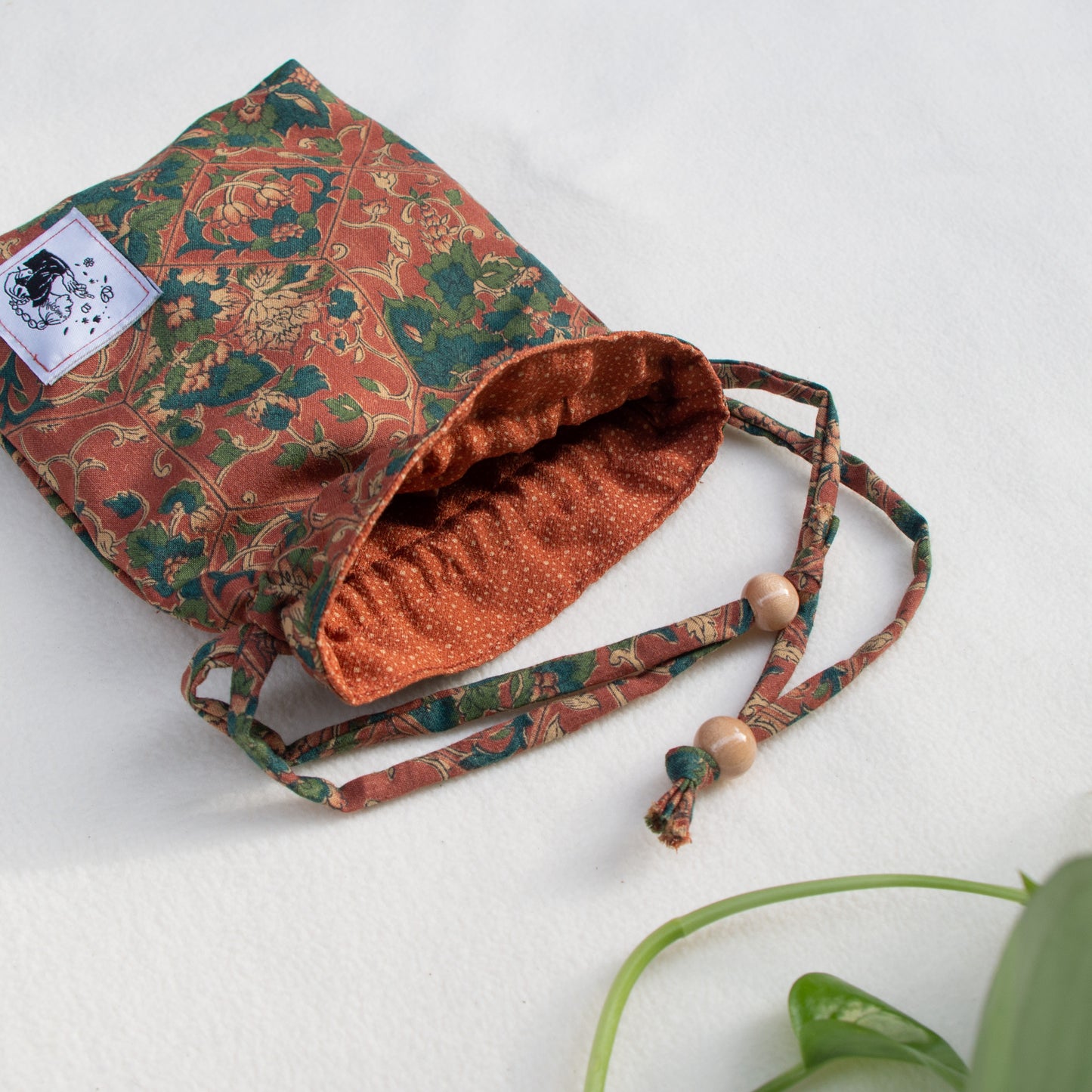Mini Kinchaku Bag -Hasu-