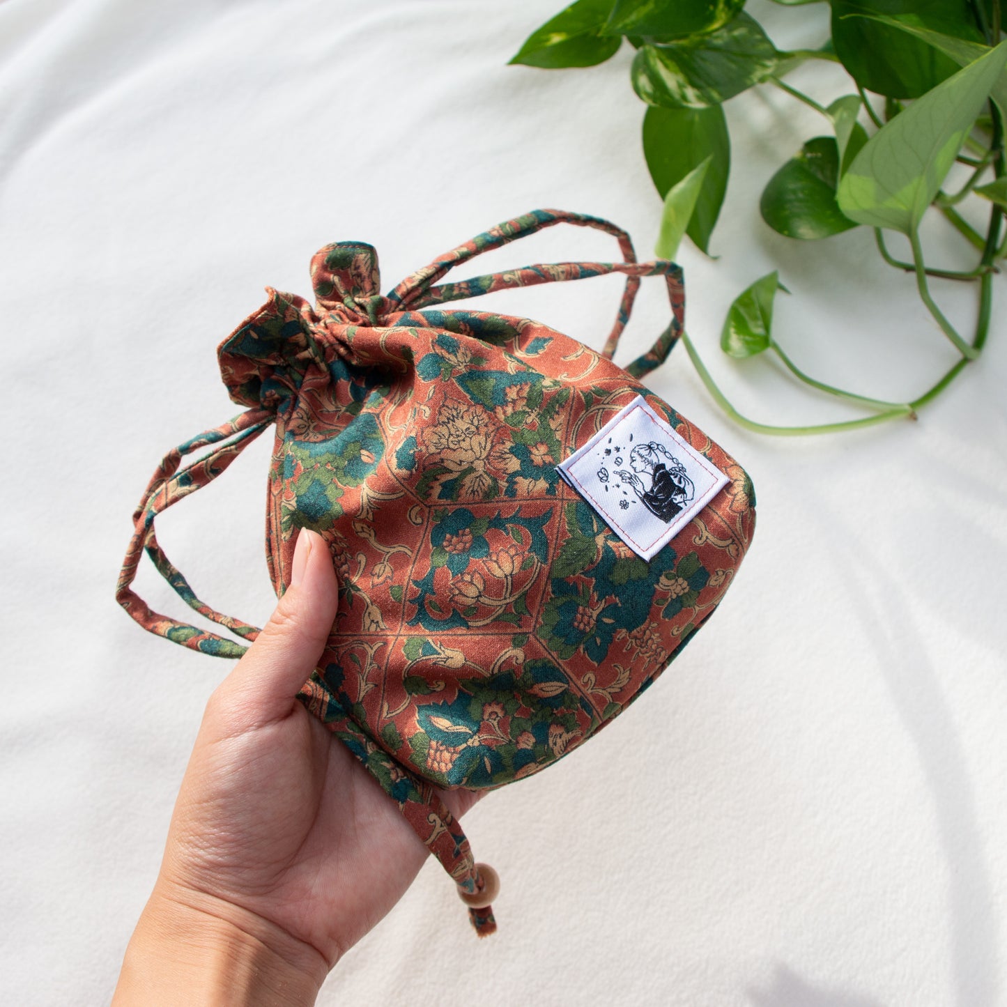 Mini Kinchaku Bag -Hasu-