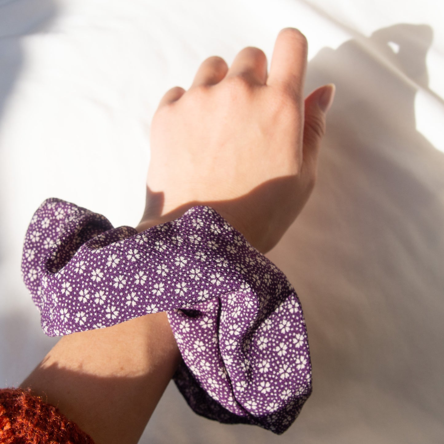 Pre-loved Kimono Scrunchie -Budo-