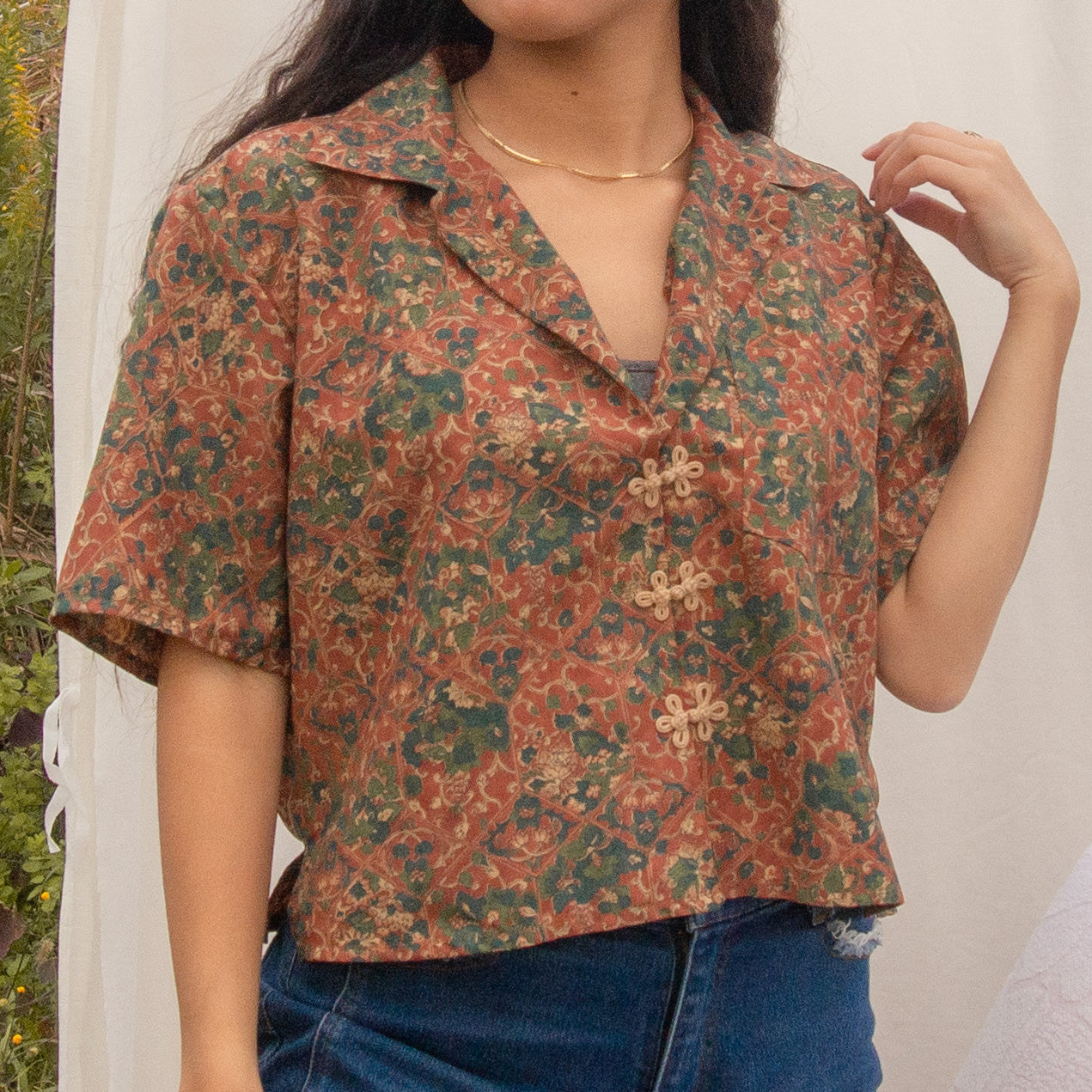 Cropped Aoba Shirt -Hasu-