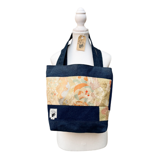 Denim x Obi Tote Bag -Kinka-
