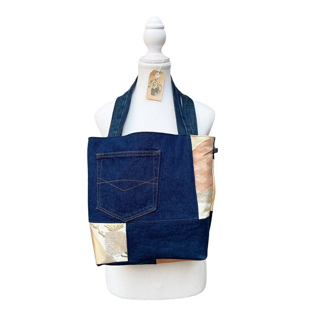 Denim x Obi Tote Bag -Kinka-