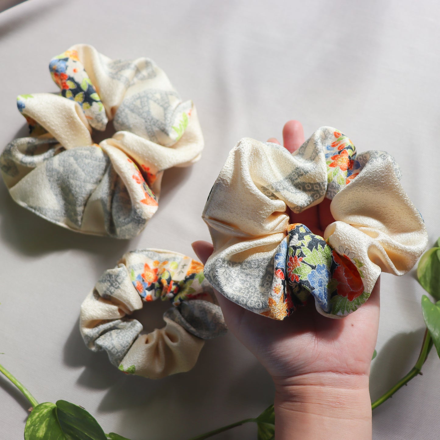 Pre-loved Kimono Scrunchies -Kanzashi-