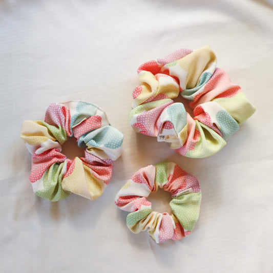 Kimono Scrunchies -Pastel clouds-