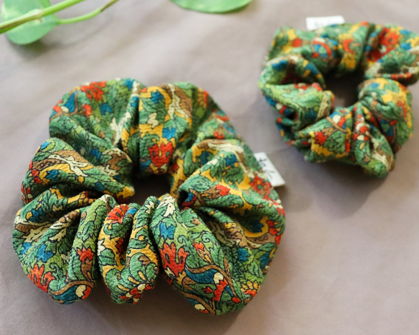 Silk scrunchies made from pre-loved kimono