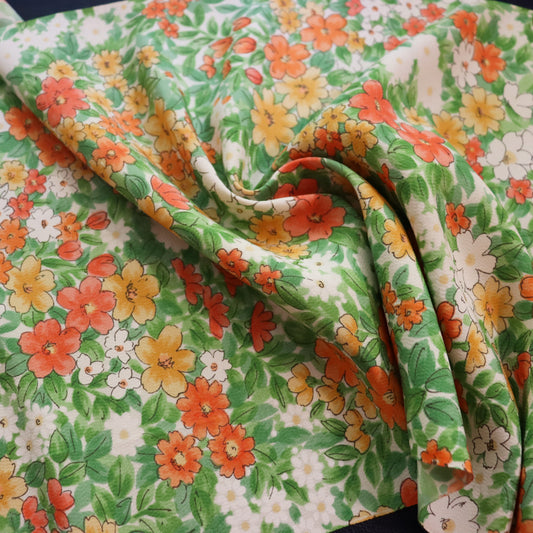 Silk kimono fabric