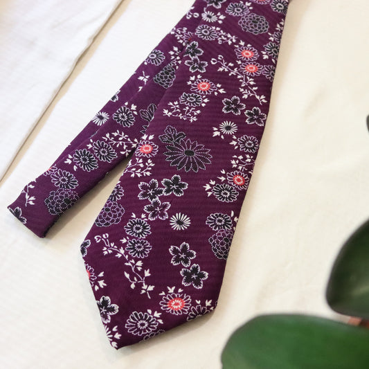 Silk Tie -Anemone-