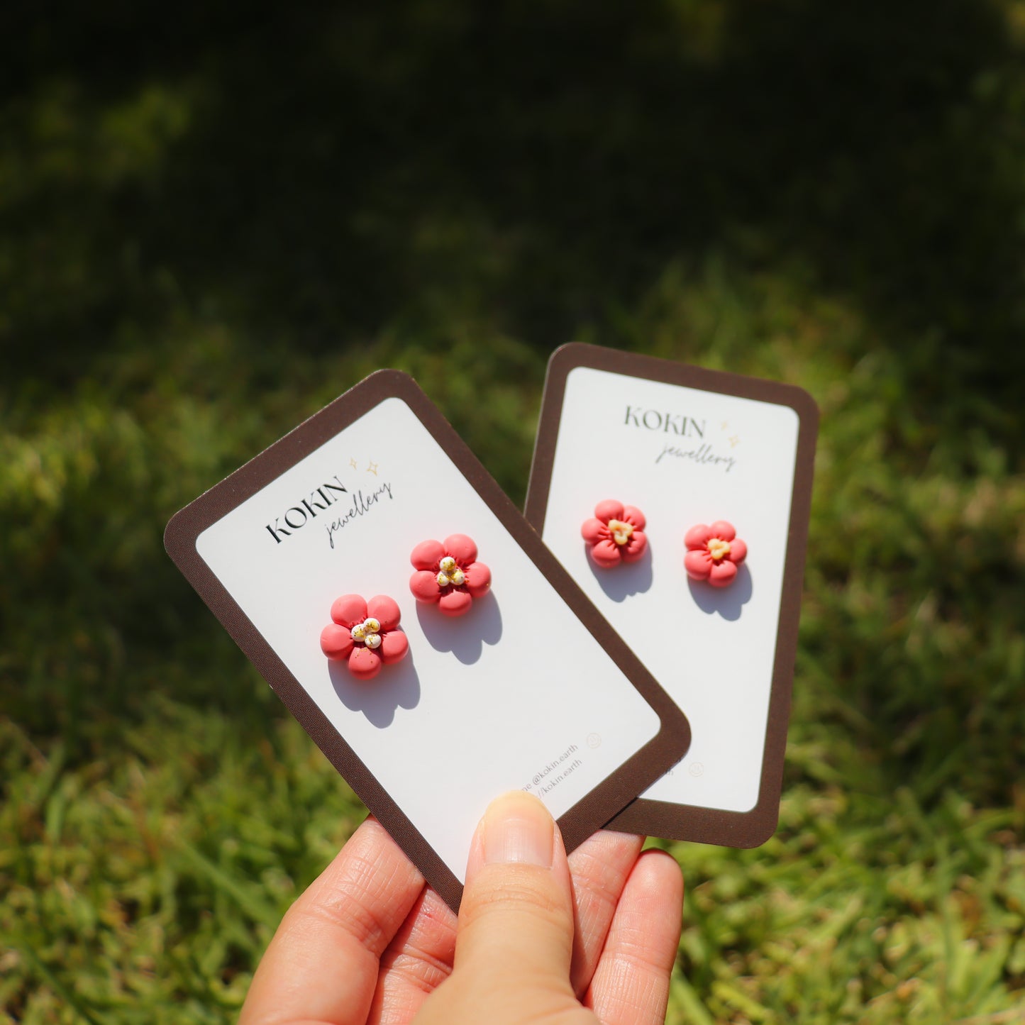 Pink Ume Studs