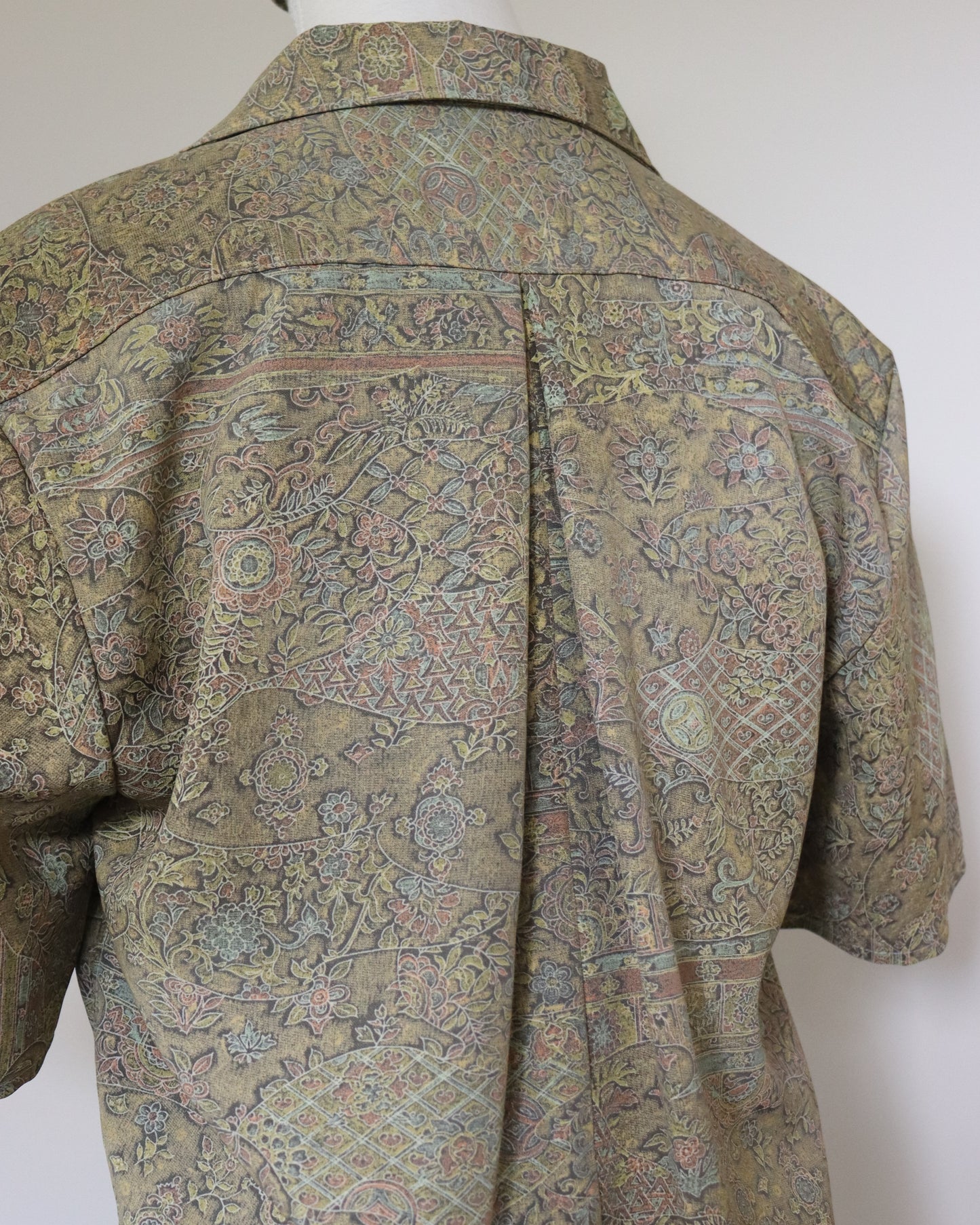 Patterned shirt on a white background