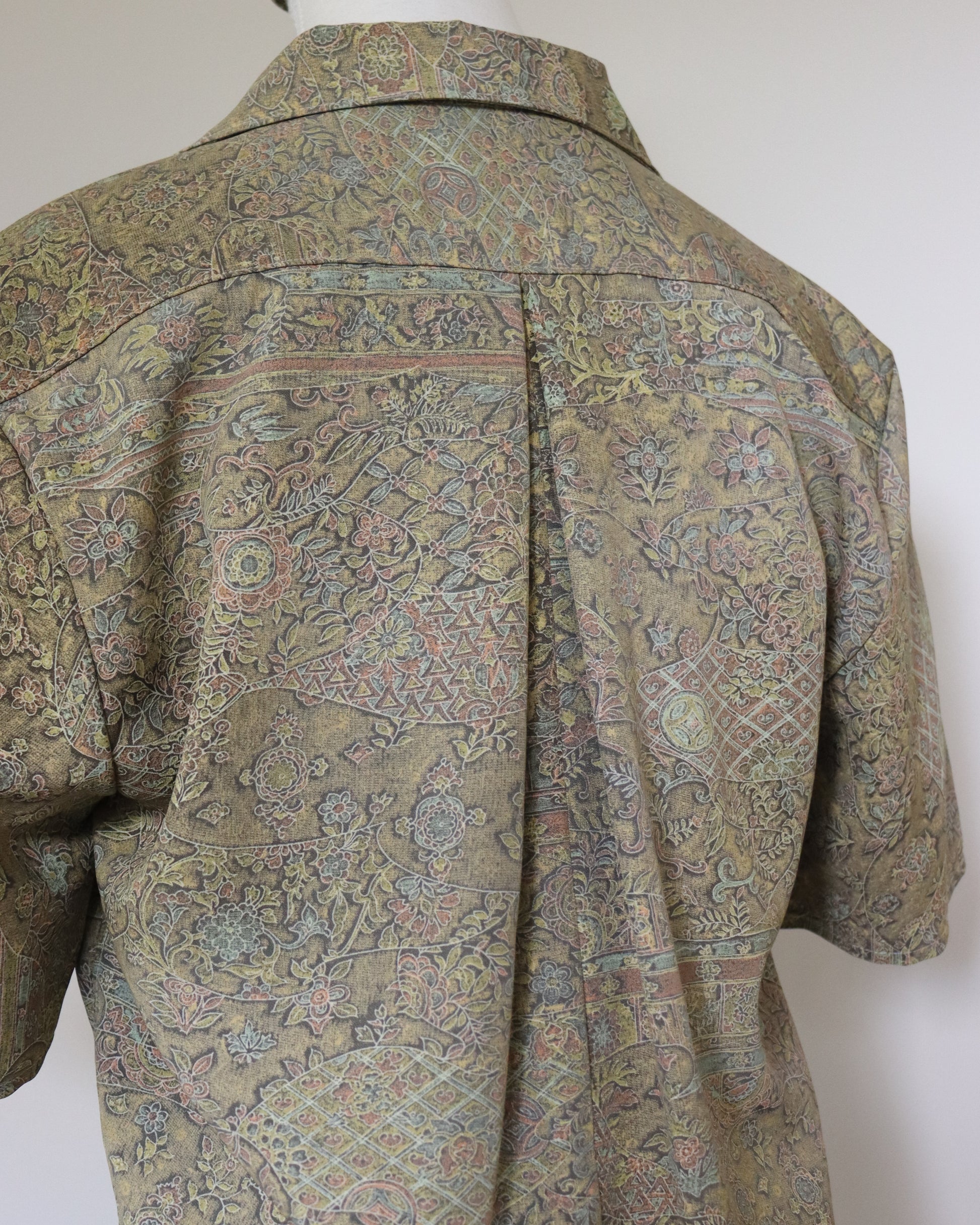 Patterned shirt on a white background