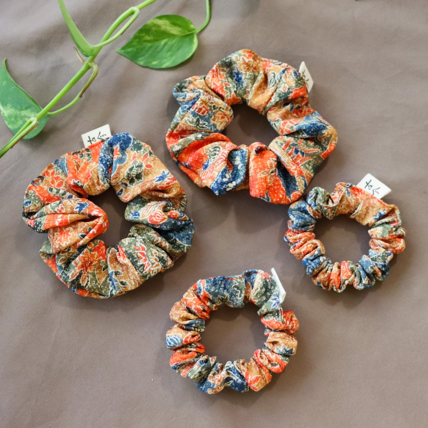 Silk scrunchies made from pre-loved kimono