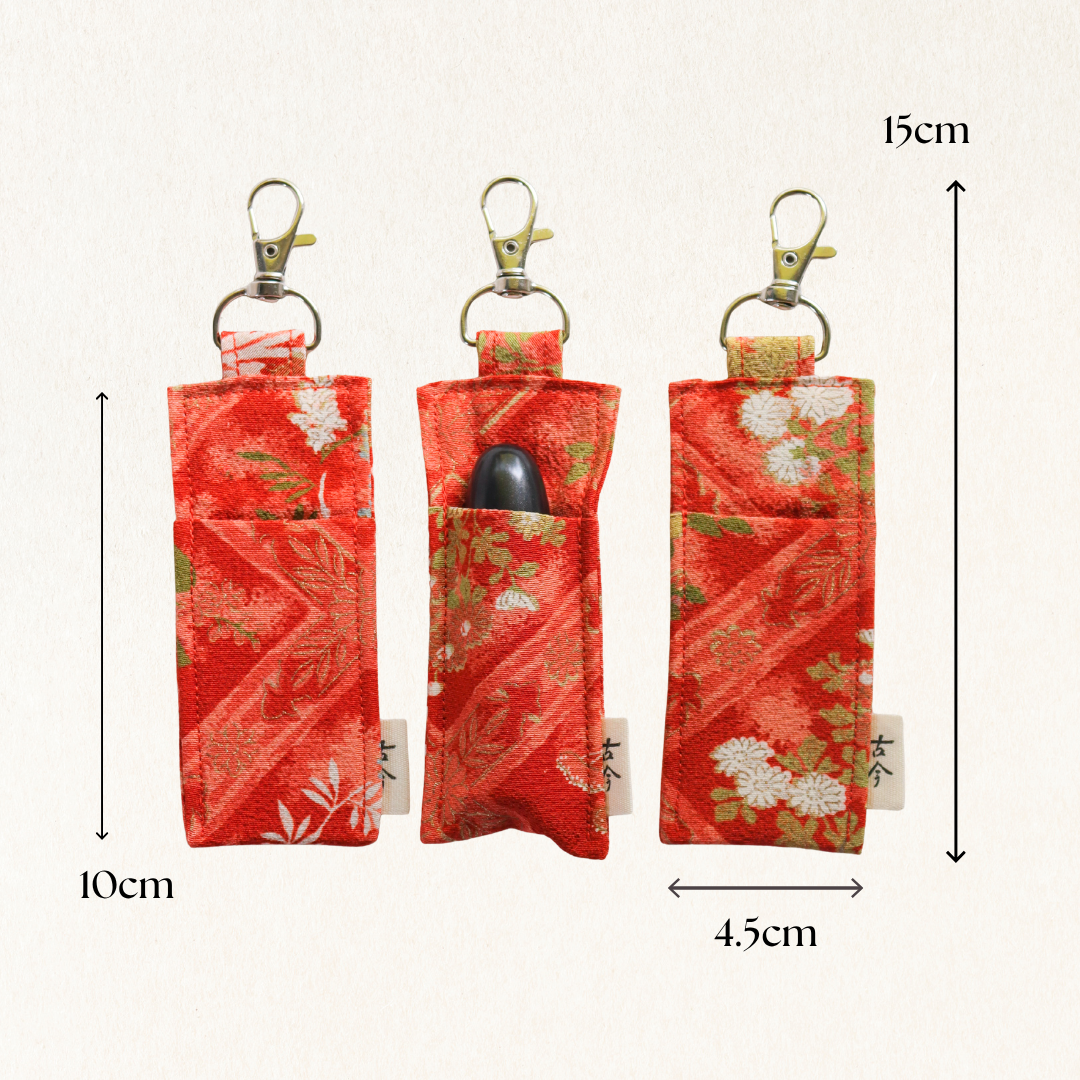 Lipstick Holder Keychain -Kaki-