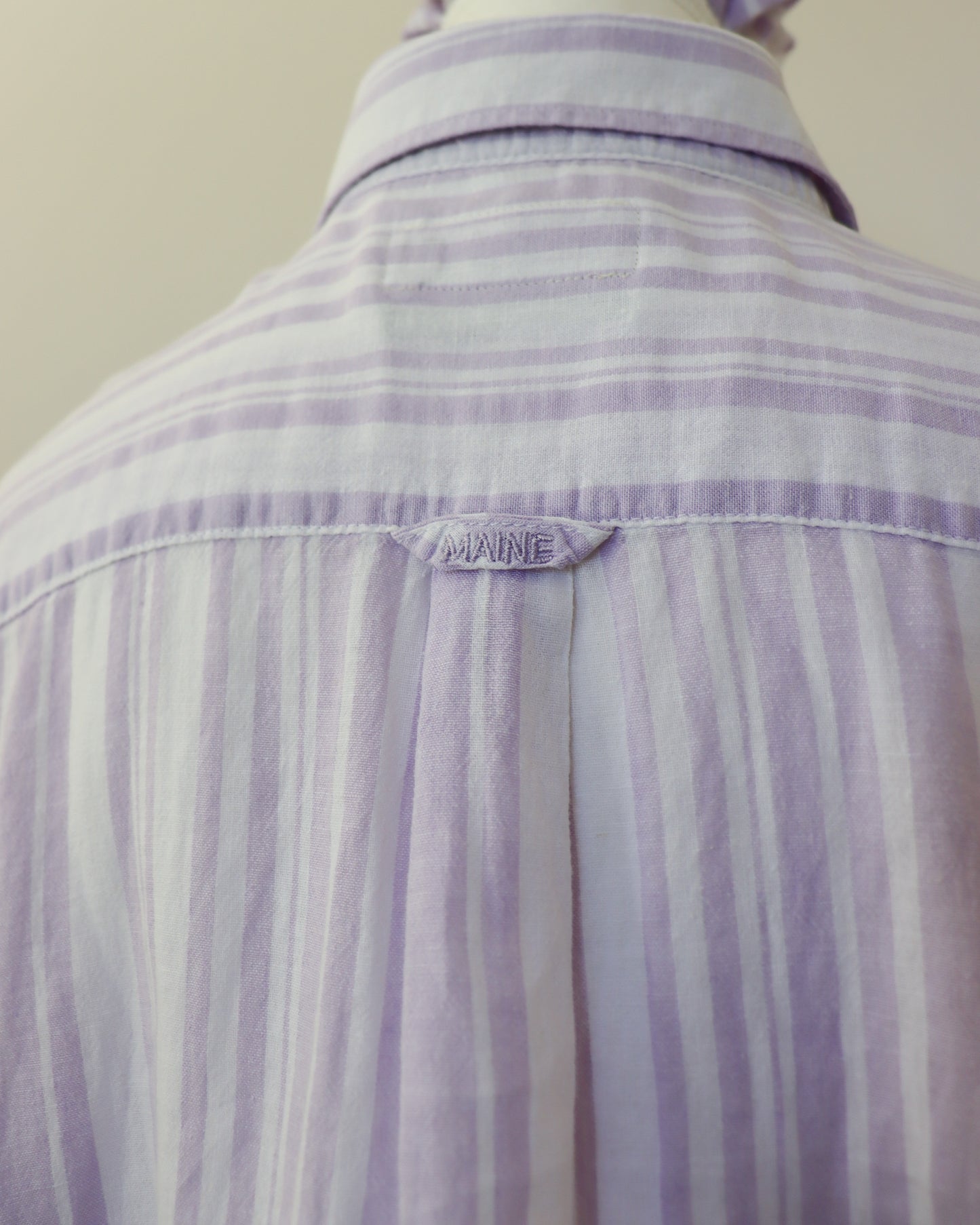 Revamp Shirt -White/Purple Stripes-