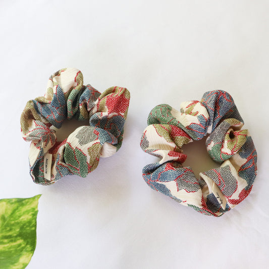 Silk scrunchies made from kimono