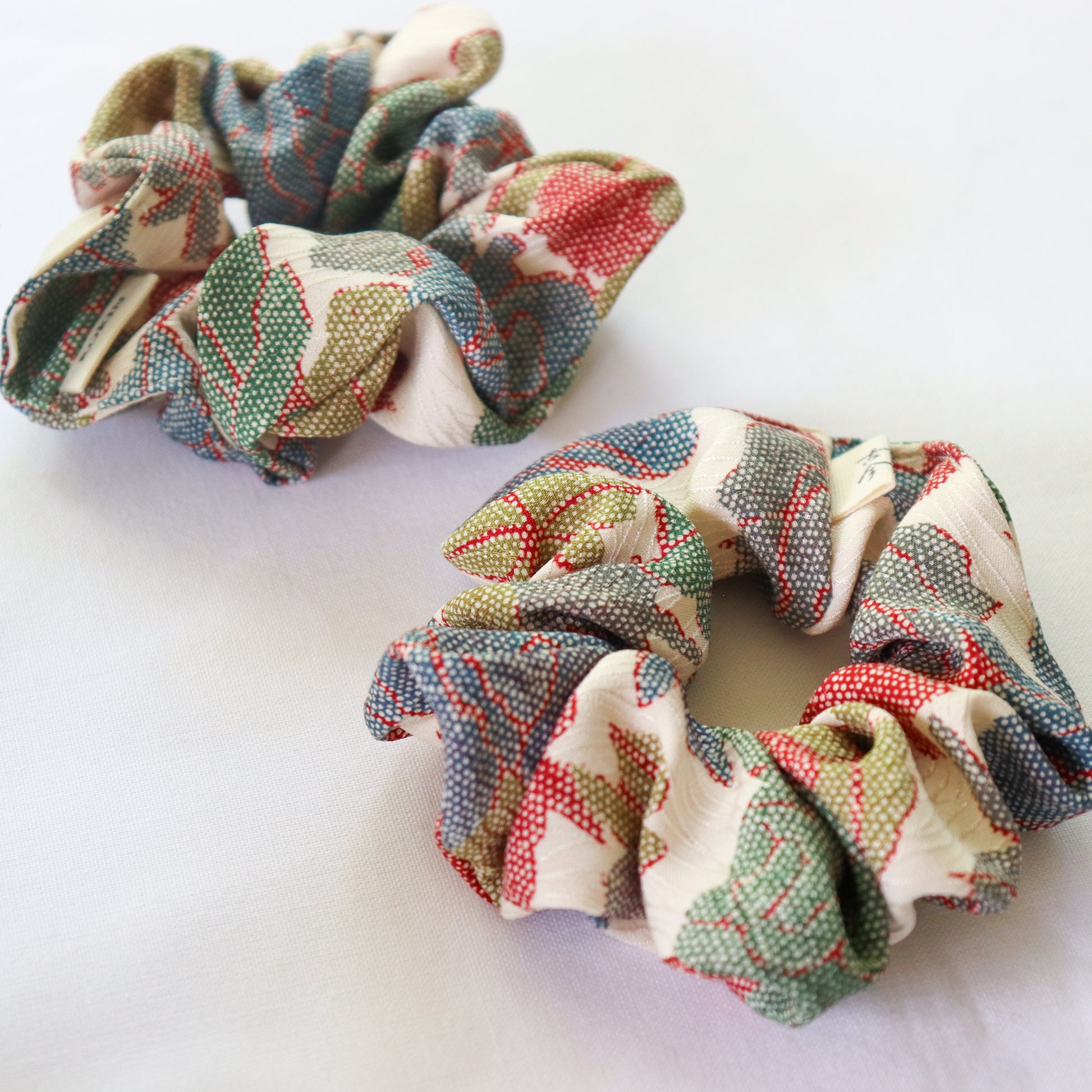 Silk scrunchies made from kimono