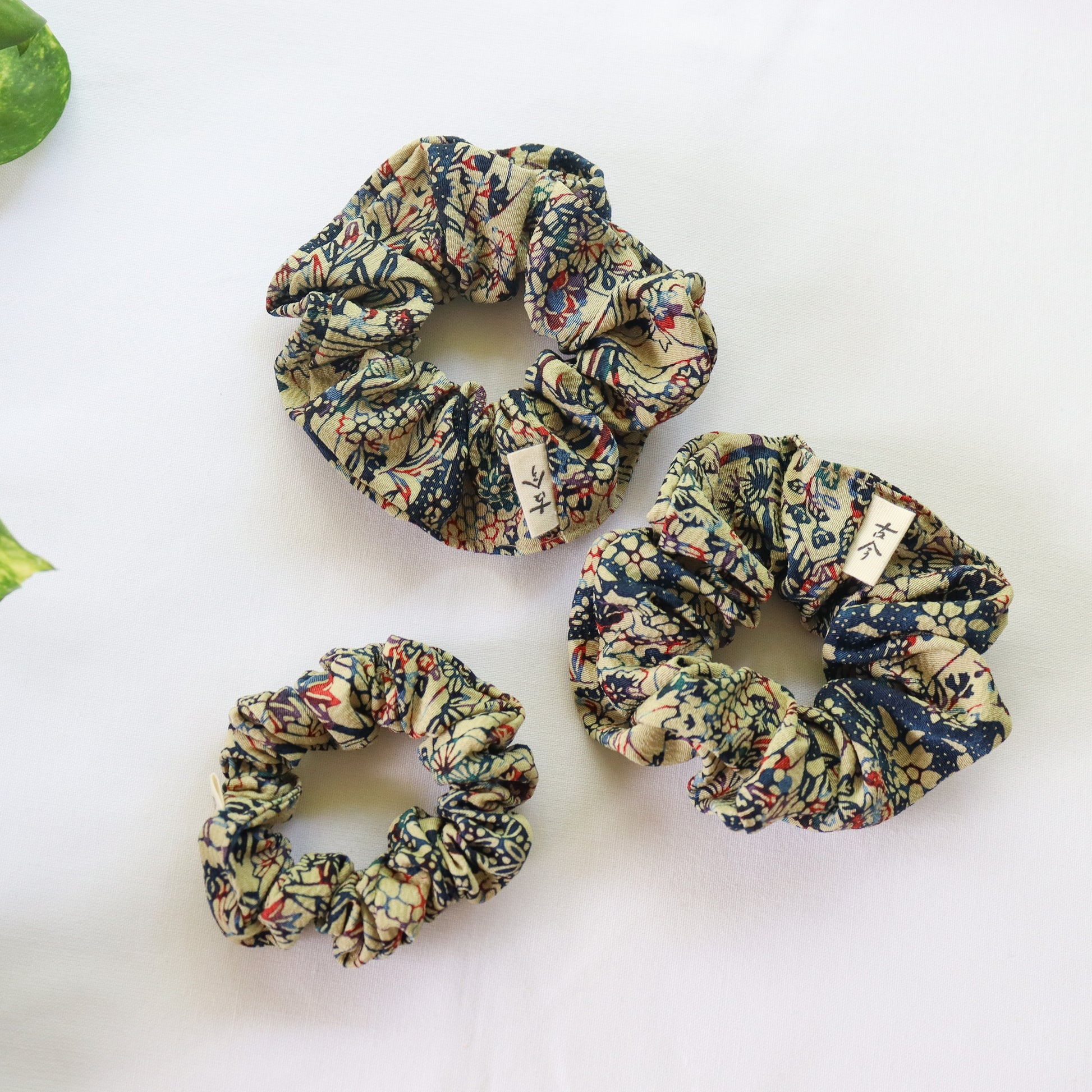 Silk scrunchies made from kimono