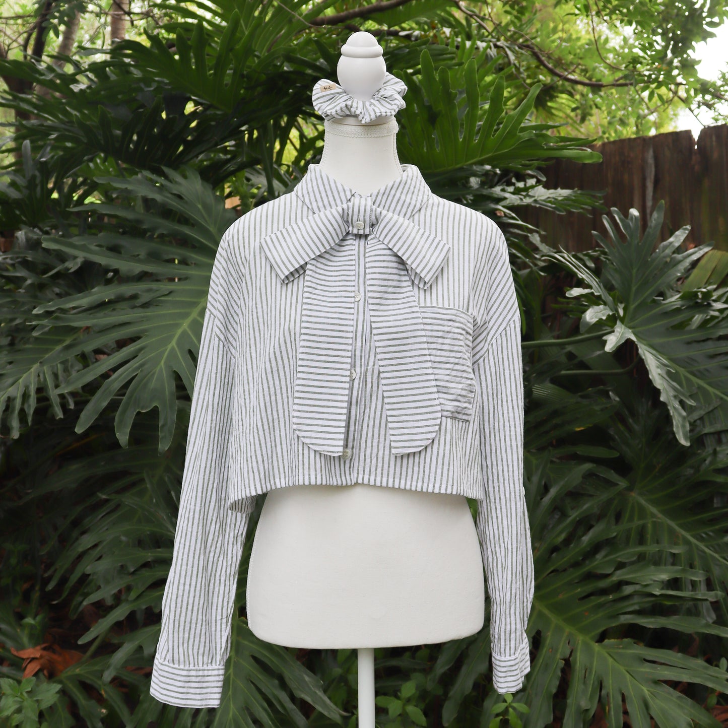 Revamp Shirt -Green/White Stripes-