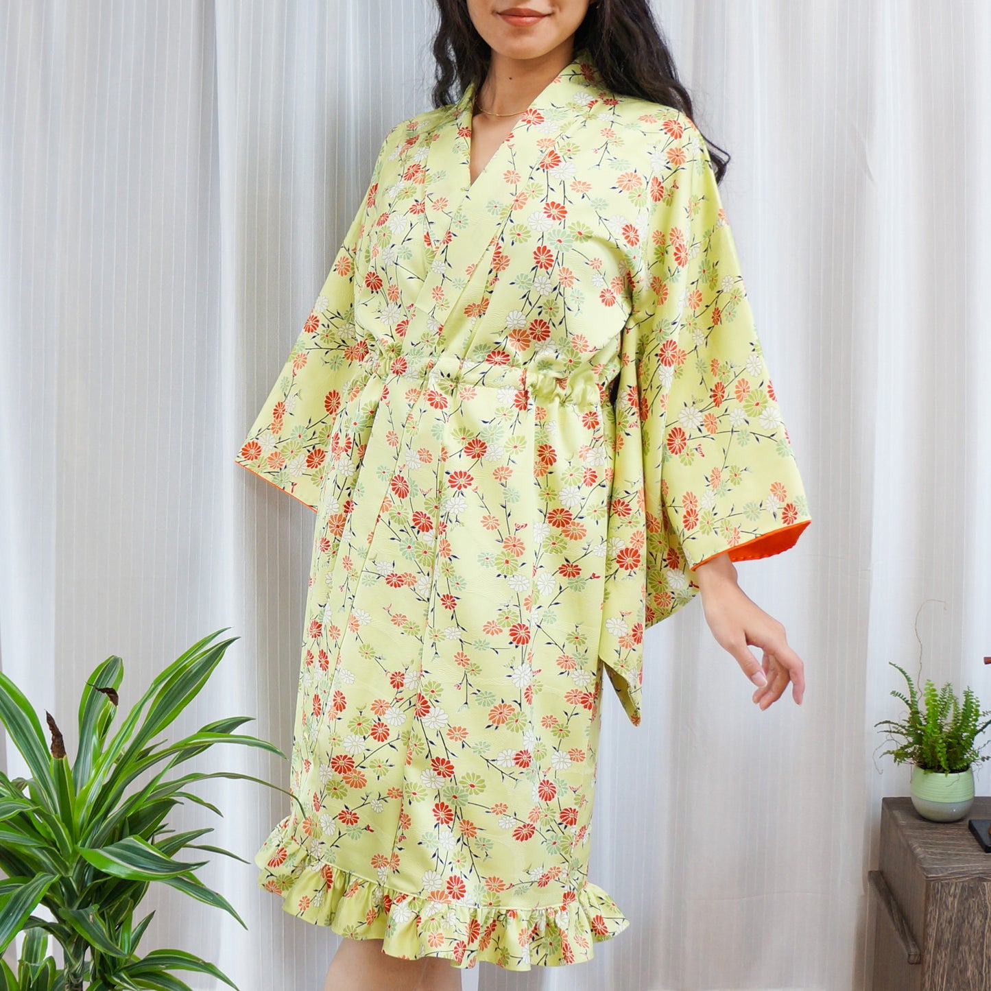 MTO Kimono Dress Mini -Minty-