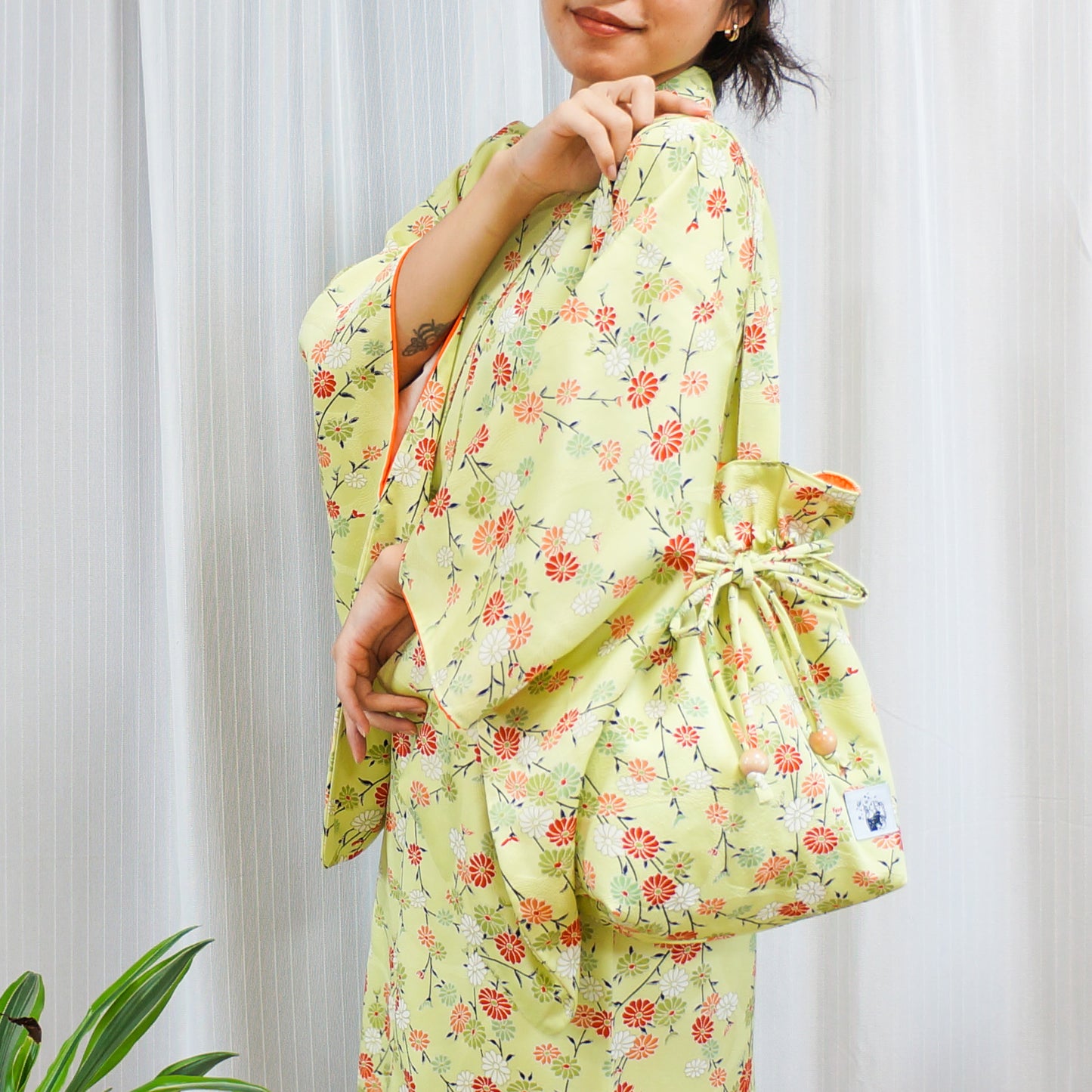 MTO Kimono Dress Mini -Minty-