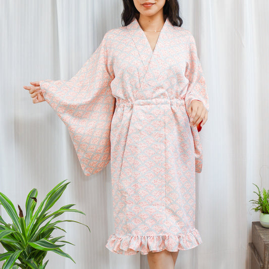 MTO Kimono Dress Mini -Sakura-