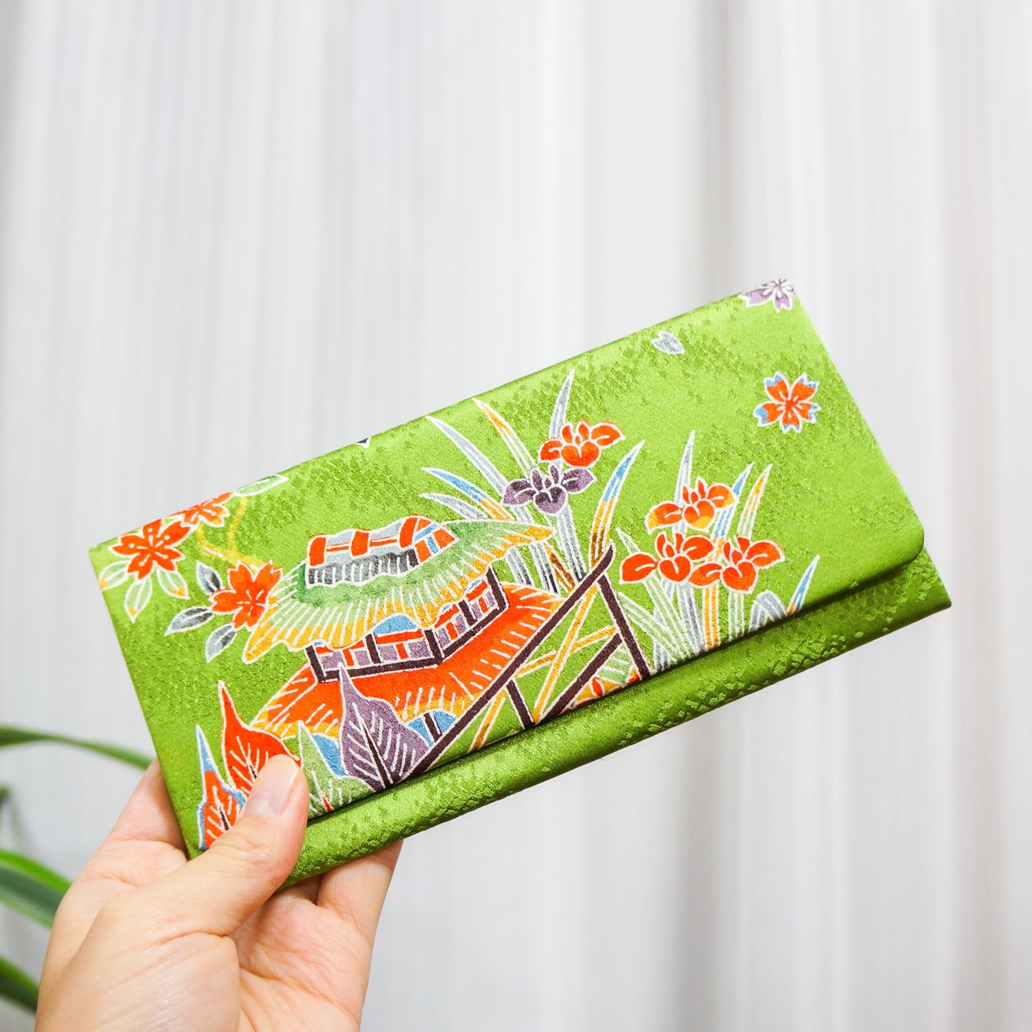 Pre-loved Wallet & Gamaguchi Case Set -Wakakusa-