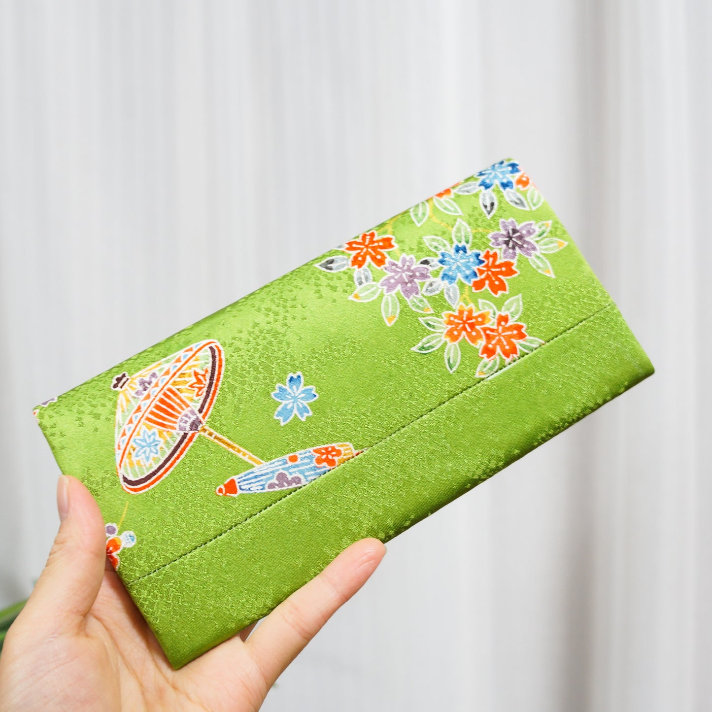 Pre-loved Wallet & Gamaguchi Case Set -Wakakusa-