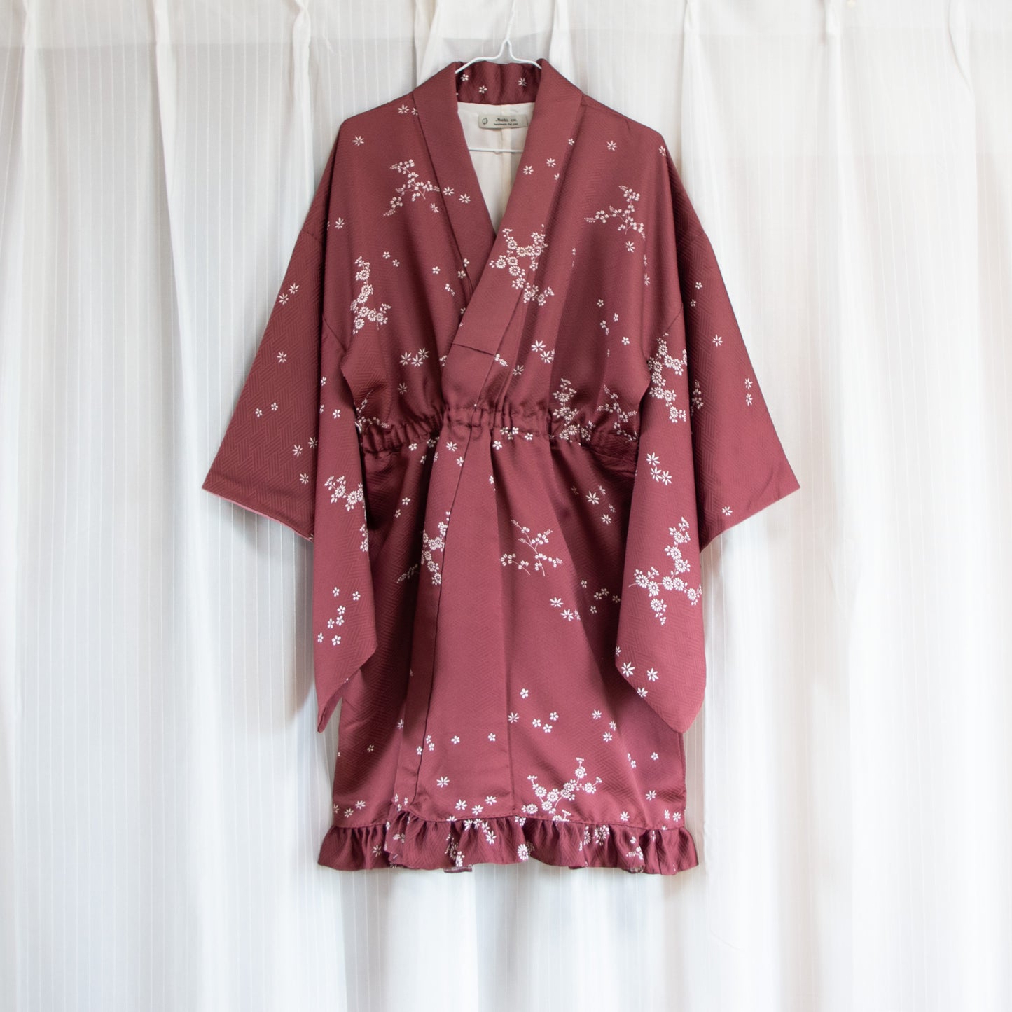 MTO Kimono Dress Mini -Azuki-