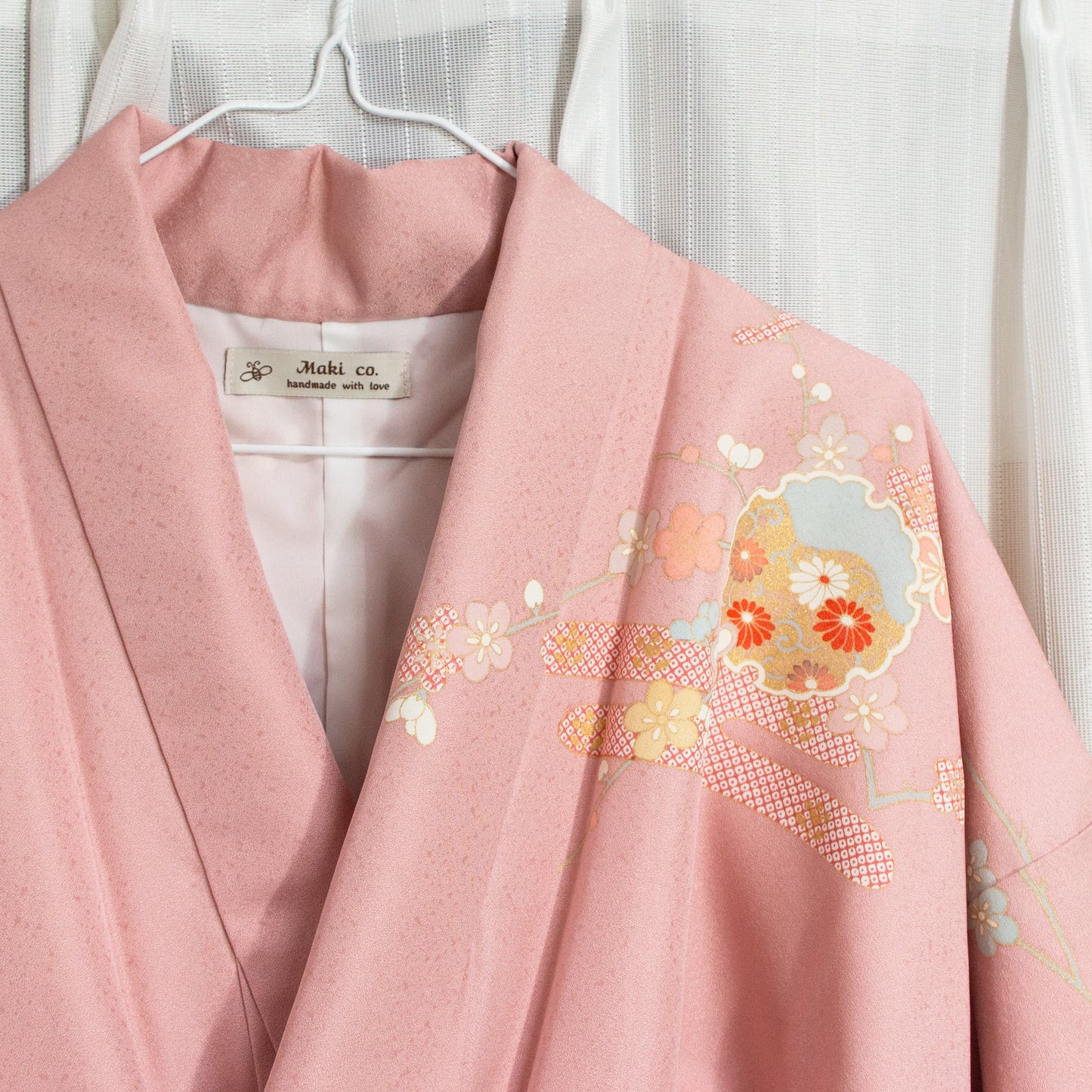 MTO Kimono Dress Mini -Peachy-